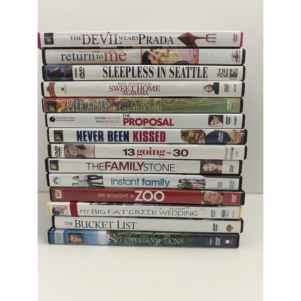 Lot of 14 Dvd Movies Good Condition Classics Bucket List Proposal Sleepless In..